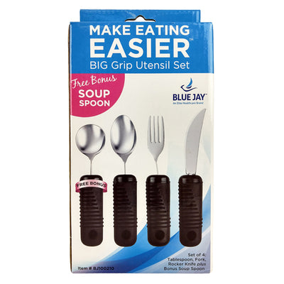 Make Eating Easier Big Grip Utensil Set  Blue Jay Brand (Built-Up Utensils) - Img 6