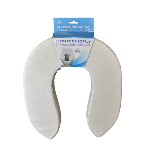 ELEVATE ME SOFTLY Blue Jay 2  Raised Soft Toilet Seat (Raised Toilet Seat) - Img 1