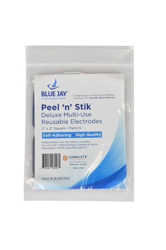 Reusable Electrodes  Pack/4 2 x2  Square  Blue Jay Brand (Electrodes & Accessories) - Img 4