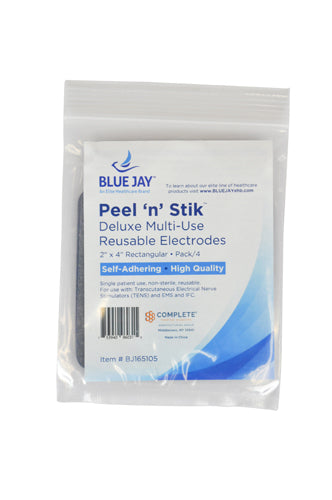Reusable Electrodes  Pack/4 2 x4 Rectangle  Blue Jay Brand (Electrodes & Accessories) - Img 4