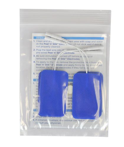 Reusable Electrodes  Pack/4 1.5 x2.5 Rctngle BlueJay Brand (Electrodes & Accessories) - Img 3