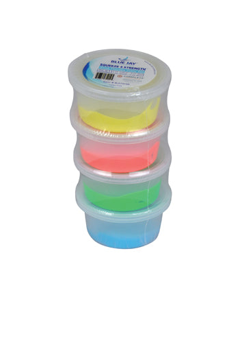 Squeeze 4 Strength  2 oz. Hand Therapy Putty   Set of 4 (Hand/Wrist Exercise Products) - Img 1