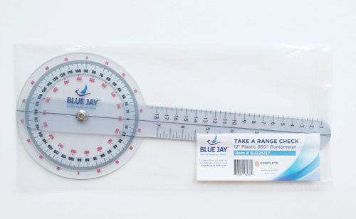 Take A Range Check Plastic 12  Goniometer 360 Deg (Goniometers) - Img 3