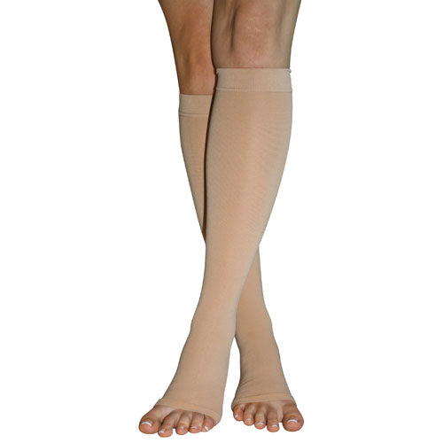 Firm Surg Weight Stkngs  3Xlg 20-30mmHg  Below Knee Open Toe (20-30 Below Knee) - Img 1