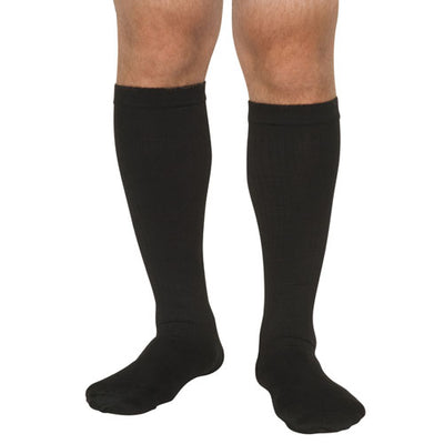Men's Mild Support Socks 10-15mmHg  Black  MD/LG (Men's 10-15 Socks) - Img 1