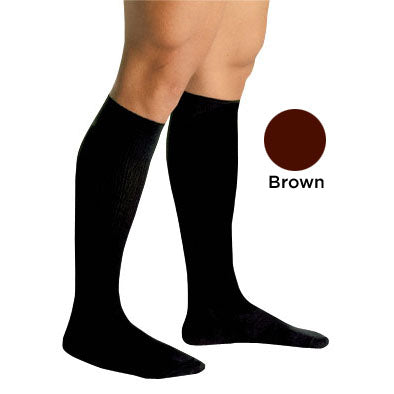 Men's Firm Support Socks 20-30mmHg  Brown  Large (Men's 20-30 Socks) - Img 1