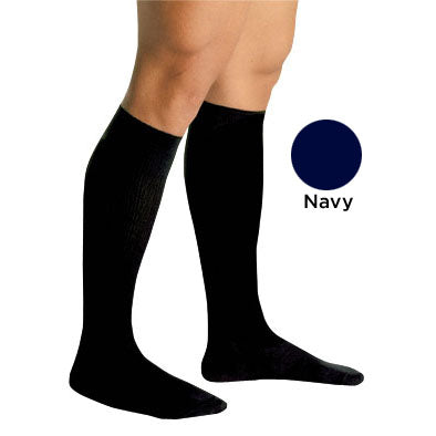 Men's Firm Support Socks 20-30mmHg  Navy  Small (Men's 20-30 Socks) - Img 1