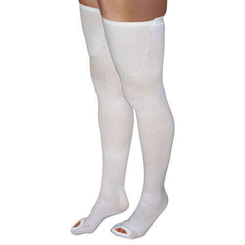 Anti-Embolism Stockings Lg/Lng 15-20mmHg Thigh Hi  Insp. Toe (Anti-Em Stockings) - Img 1