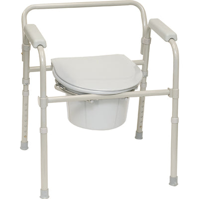 ProBasics Three-in-One Folding Commode W/ Full Seat (Bedside Commodes) - Img 1