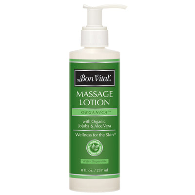 Bon Vital Organica Massage Lotion  8 oz bottle (Analgesic Lotions/Sprays) - Img 1