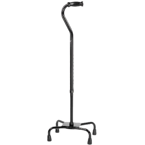 Quad Cane  Large Base  Black 300 LB Weight Capacity (Canes - Quad) - Img 1