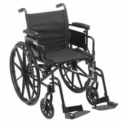 Cruiser X4 W/C 16  w/ELR & Ht Adj Flip-Back Full Arms (Wheelchairs - Lightweight K3/4) - Img 1