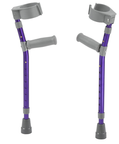 Pediatric Forearm Crutches(pr) Knight Blue 4'4 -5'5  Ht (Crutches - Aluminum) - Img 1