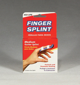 Gutter Finger Splint Medium (Finger Splints/Cots/Covers) - Img 1