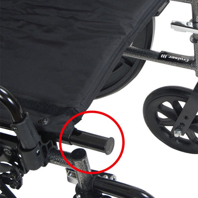 K3 Wheelchair Ltwt 16  w/DDA & ELR's  Cruiser III (Wheelchairs - Lightweight K3/4) - Img 2