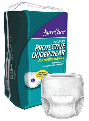 Underwear Disposable Medium 34 -46    (4 pks/20 per case) (Disposable Briefs & Underwear) - Img 1