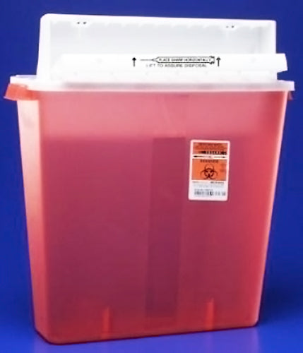 Sharpstar-5 Quart Red Case/20 w/Counterbalanced Lids (Sharps-A-Gator Disposal System) - Img 1