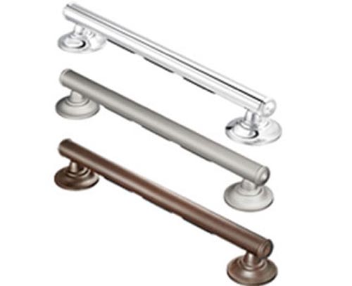 Moen Elegance Grab Bar  24  Old World Bronze  w/Grip Pads (Grab Bars/Accessories) - Img 1