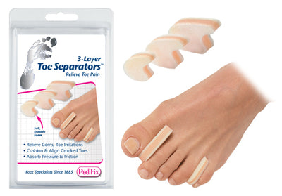 3-Layer Toe Separators Medium  Pk/6 (Toe Spreader & Separators) - Img 1