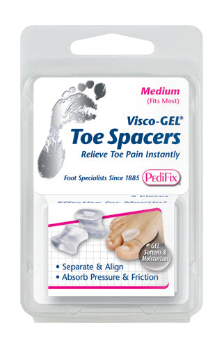 Visco-Gel Toe Spacer (Pack/2) Large (Toe Spreader & Separators) - Img 1
