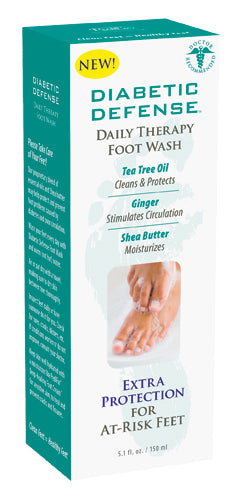 Diabetic Defense Daily Therapy Foot Wash  5.1 oz. Bottle (Foot Sprays, Balm, Lotions) - Img 1