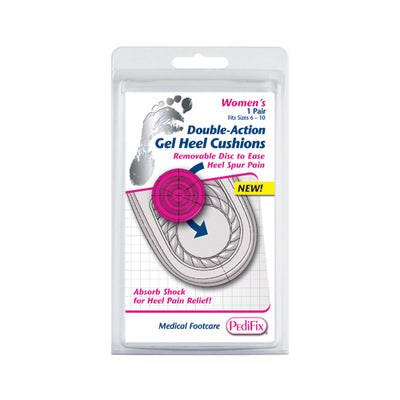 Double-Action Gel Heel Cushion Ladies     (Pair) (Heel Cushions & Pads) - Img 2