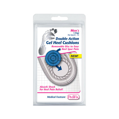 Double-Action Gel Heel Cushion Mens     (Pair) (Heel Cushions & Pads) - Img 2