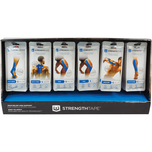 StrengthTape Kinesiology Tape Kit Display (36 pcs) (Athletic Sports Tape/Kinesio) - Img 1