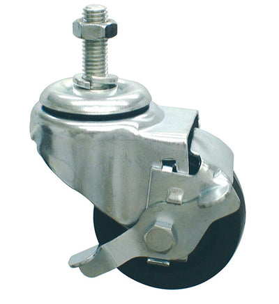 Locking Casters (Set/4) 3  x 1-1/4  H/D Threaded Stem (Recl Bath Chairs/Accessories) - Img 1
