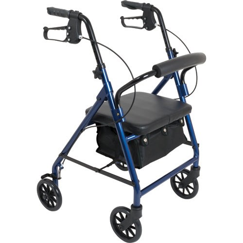 Rollator Junior Aluminum 6 Wheels Blue (Walkers - Two Button) - Img 1