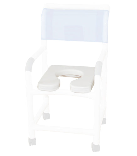 Open Front Soft Seat w/Rem Ctr Deluxe Elongated for MJM (Recl Bath Chairs/Accessories) - Img 1