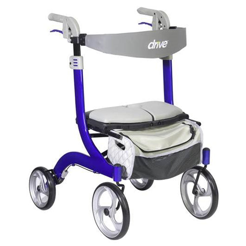 Nitro DLX Rollator Firm Foam Seat  Blue Frame (Rollators) - Img 1