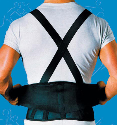 9  Back Belts With Suspenders Black Sportaid(Med-Lge) (Back Supports & Braces) - Img 1