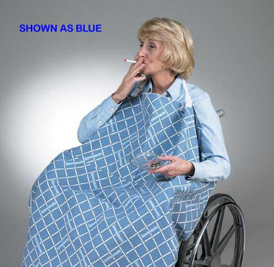 Smoker's Apron for Wheelchair Blue  30 L x 32 W (Aprons & Bibs) - Img 1