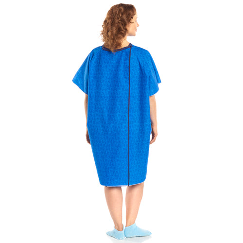 Snapwrap Gown Reusable Blue Marble Print – Medical Supply HQ