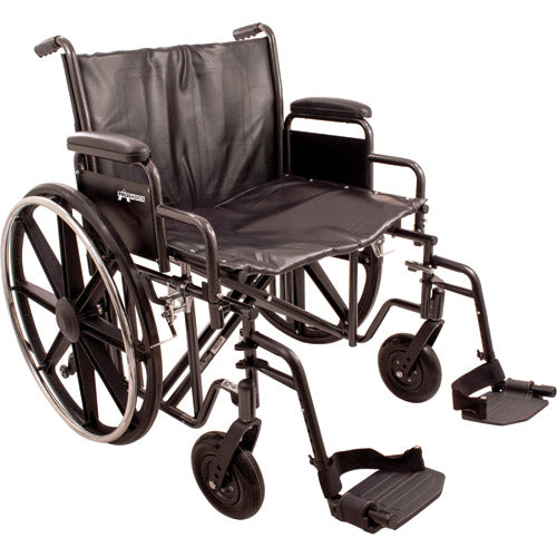 Wheelchair 22 W Removable Desk Length Arms  Swing Away F.R (Wheelchairs - X-Wide) - Img 1