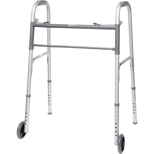 Bariatric 2-Button Walker w/ 5  Wheels  2/CS (Walkers - Two Button) - Img 1