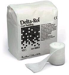 Delta-Rol® White Acrylic Undercast Cast Padding, 4 Inch x 4 Yard, 1 Each (Casting) - Img 1