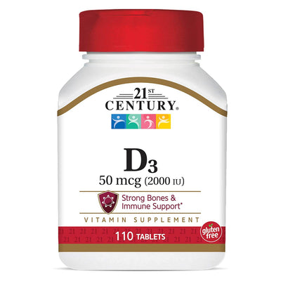 21st Century® Vitamin D-3 Supplement, 1 Bottle (Over the Counter) - Img 1
