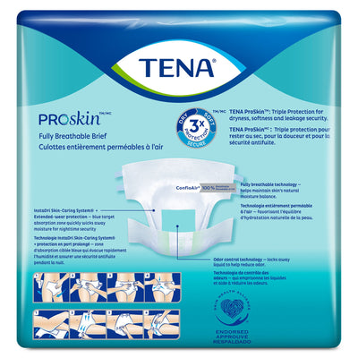 TENA Super Adult Heavy-Absorbent Incontinence Brief, Medium, 1 Bag of 28 () - Img 3