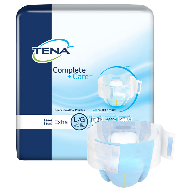 Tena® Complete +Care™ Extra Incontinence Brief, Large, 1 Case of 72 () - Img 1