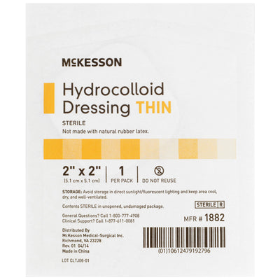 McKesson Hydrocolloid Dressing, 2 x 2 Inch, 1 Box of 20 (Advanced Wound Care) - Img 4