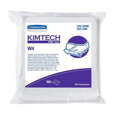 Kimtech™ Pure W4 Cleanroom Wipe, 100 per Box, 1 Pack of 100 (Pads, Sponges and Task Wipes) - Img 1