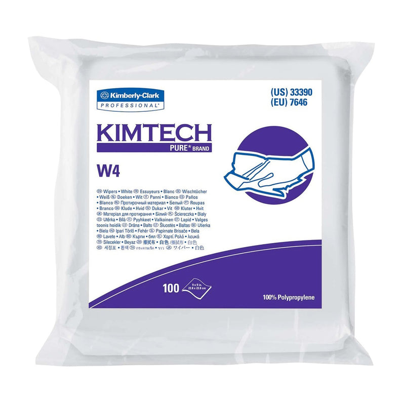 Kimtech™ Pure W4 Cleanroom Wipe, 100 per Box, 1 Pack of 100 (Pads, Sponges and Task Wipes) - Img 1