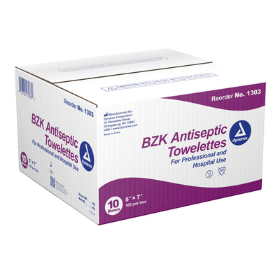 dynarex® Scented BZK Antiseptic Towelettes, Individual Packet, 1 Box (Skin Care) - Img 3