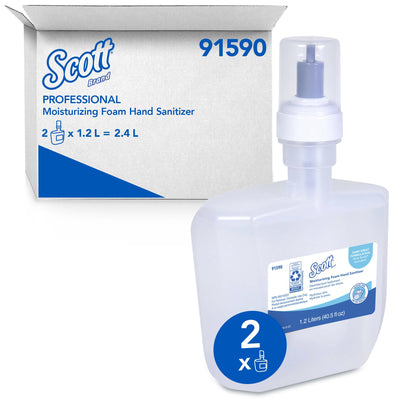 Scott® Pro Moisturizing Foam Hand Sanitizer, 1200 mL Refill, Cucumber Scent, 1 Case of 2 (Skin Care) - Img 2