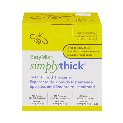 EasyMix™ SimplyThick® Food Thickener, Honey Consistency, 12-gram Packet, 1 Box of 100 (Nutritionals) - Img 5