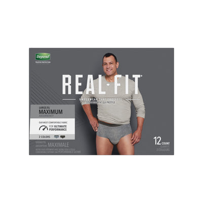 Depend® Real Fit® Maximum Absorbent Underwear, Large / Extra Large, 1 Pack of 12 () - Img 6