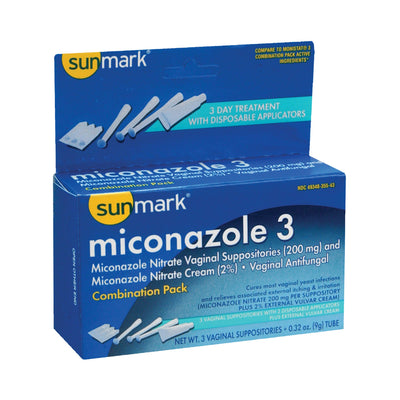 sunmark® 2% Miconazole Nitrate Vaginal Antifungal Kit, 1 Each (Over the Counter) - Img 1