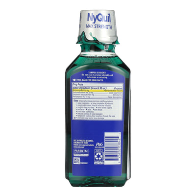 NyQuil Severe Cold & Flu Liquid, 12-ounce Bottle, 1 Each (Over the Counter) - Img 2